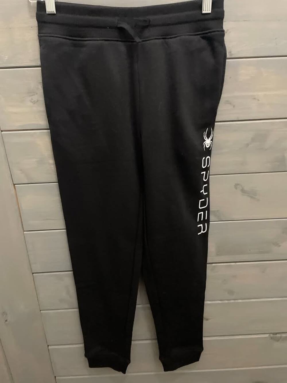 Spyder Jogger Sweatpants Youth M 10/12 Black NWT Athletic Pants Logo